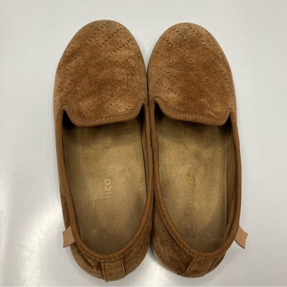 Spenco orthodic Ballet Flat Bailey saddle laser cut suede size 7.5 - Picture 6 of 8